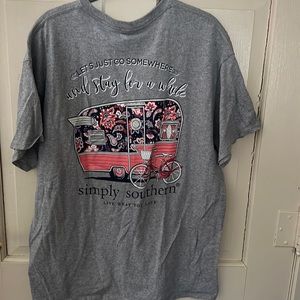 Simply Southern Size XL Camper Tshirt